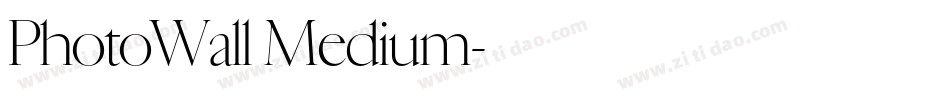 PhotoWall Medium字体转换